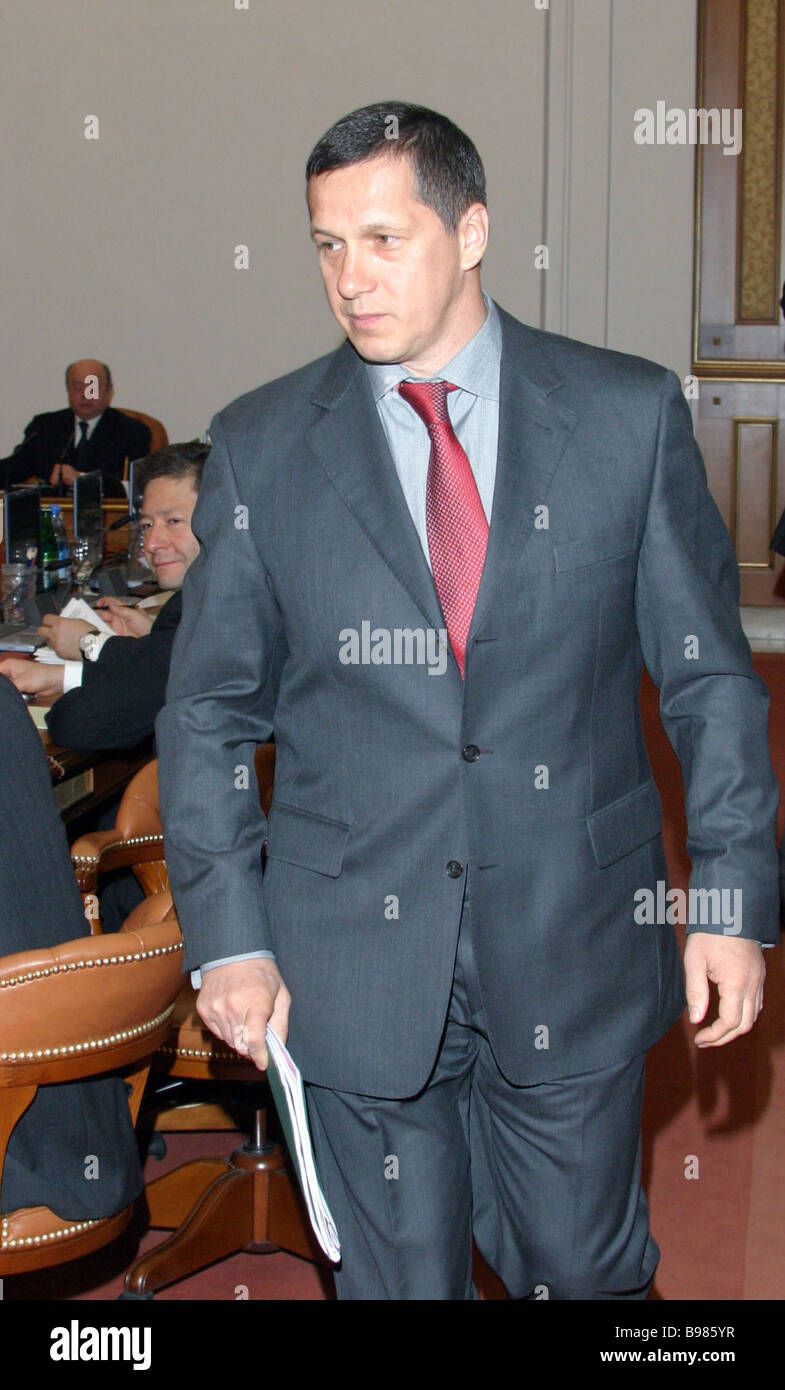 Yuri Trutnev Russia s Natural Resources Minister during a