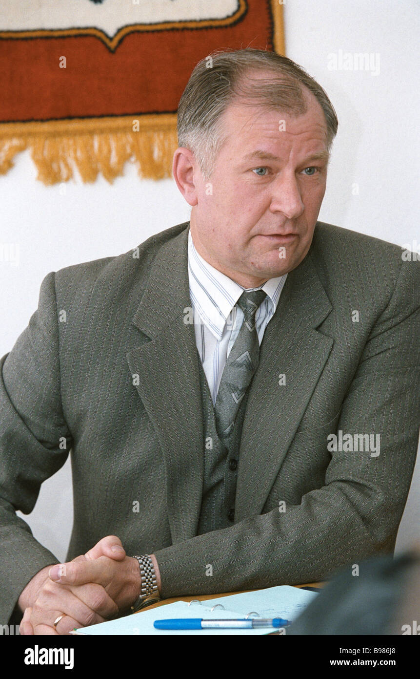 Chief of Staff of the Military Power Union of Russia Valery Zaderey Stock Photo