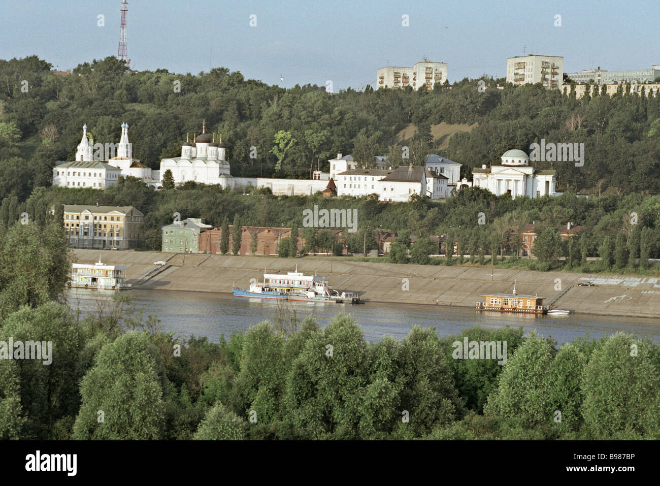 A monastery on the Volga bank Stock Photo - Alamy