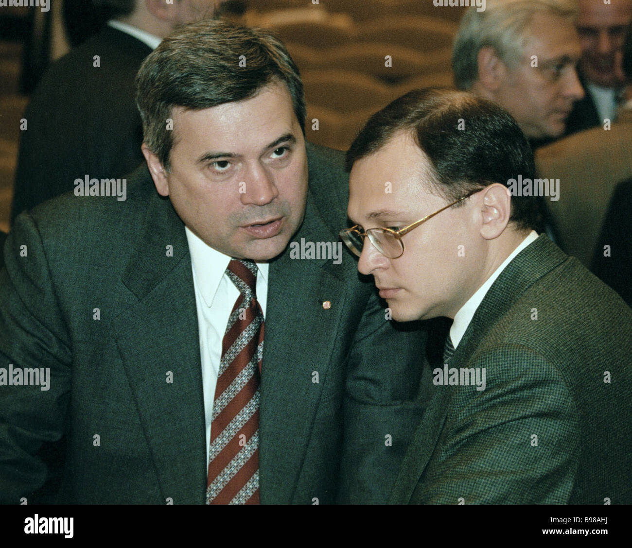 Vagit Vagit Alekperov President of the OAO Lukoil company left and Fuel and ...
