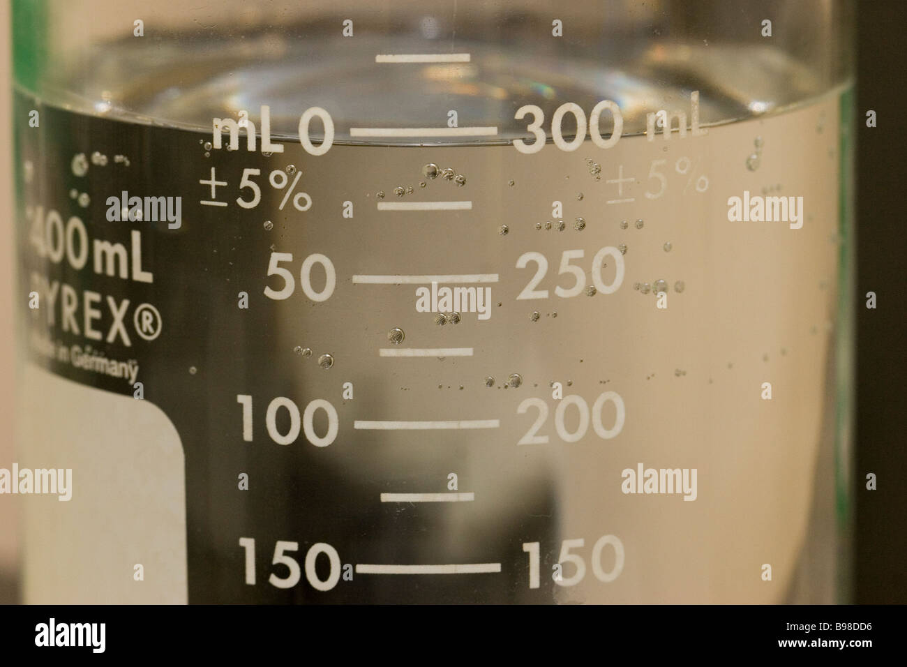 Laboratory beaker with clear liquid Stock Photo Alamy