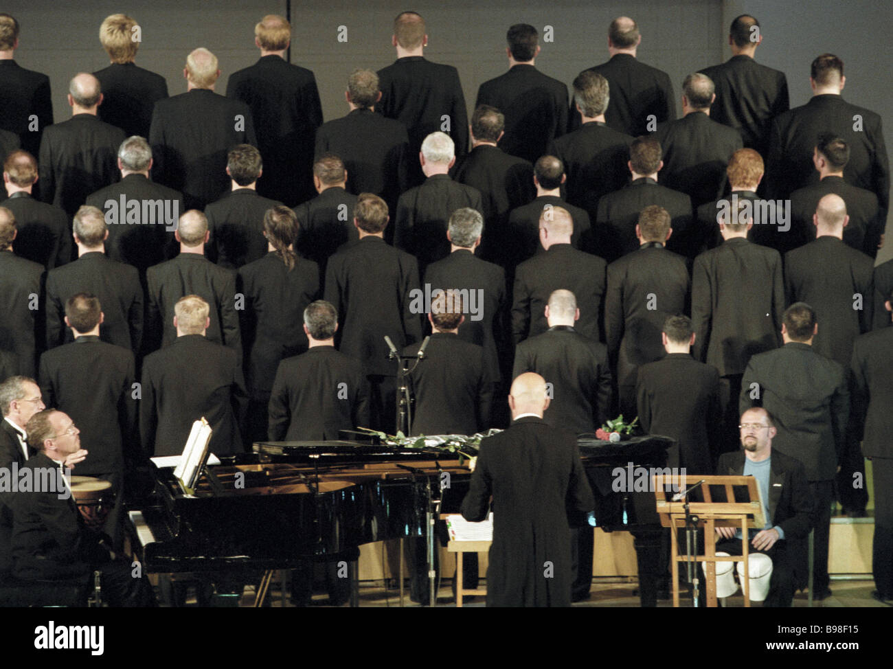 Los Angeles male voice choir performing in Moscow Stock Photo Alamy