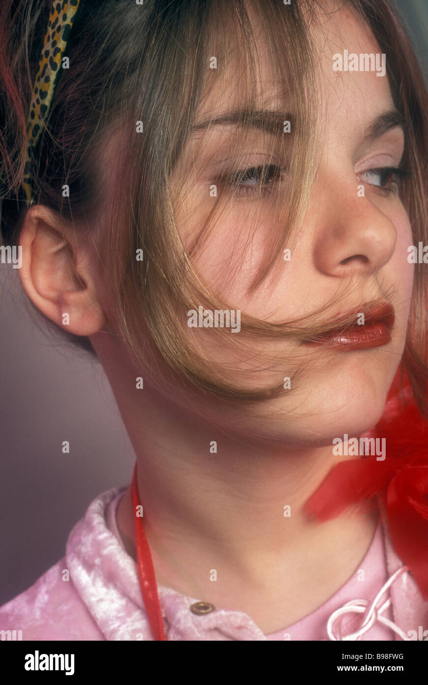 Closeup preteen girl hi-res stock photography and images - Alamy