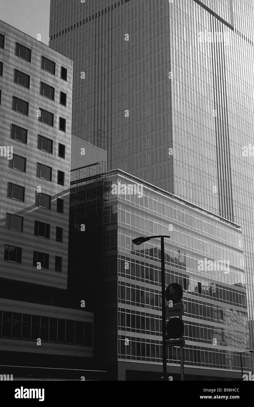Image tall office buildings Black and White Stock Photos & Images - Alamy