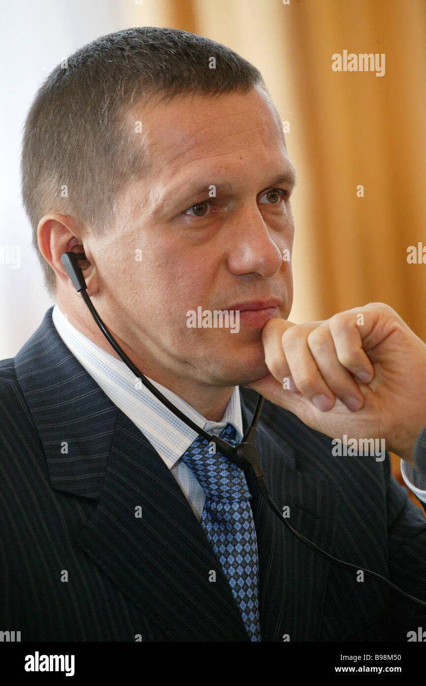 Yuri Trutnev the Russian Federation minister of natural resources Stock ...