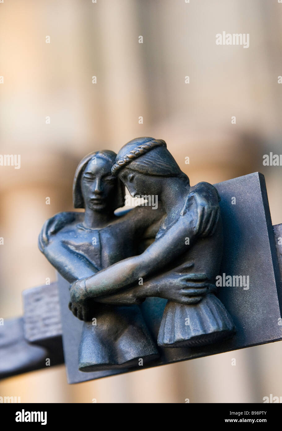 Lovers in metal. Stock Photo