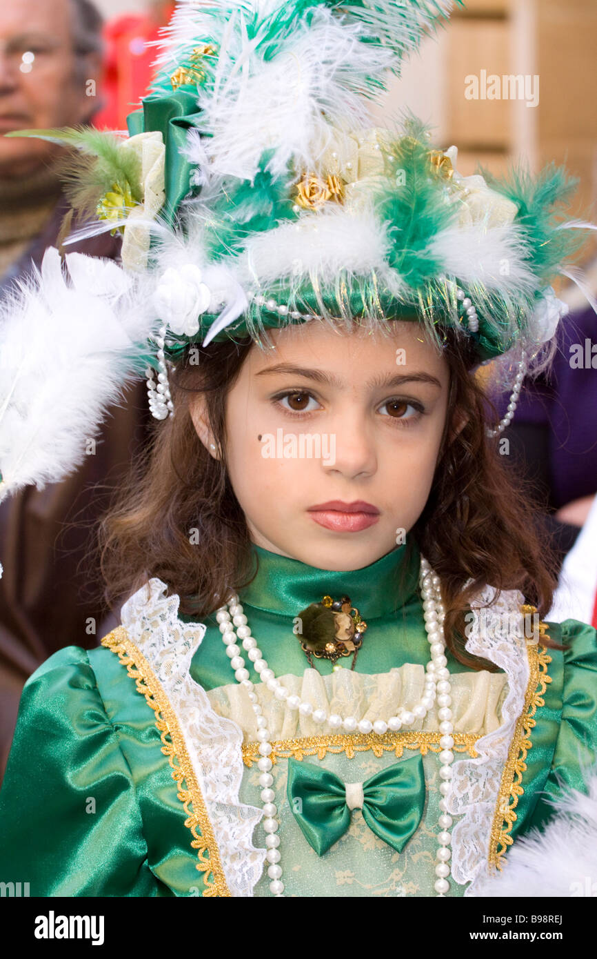 Young Maltese Girl in Carnival Costume Stock Photo Alamy