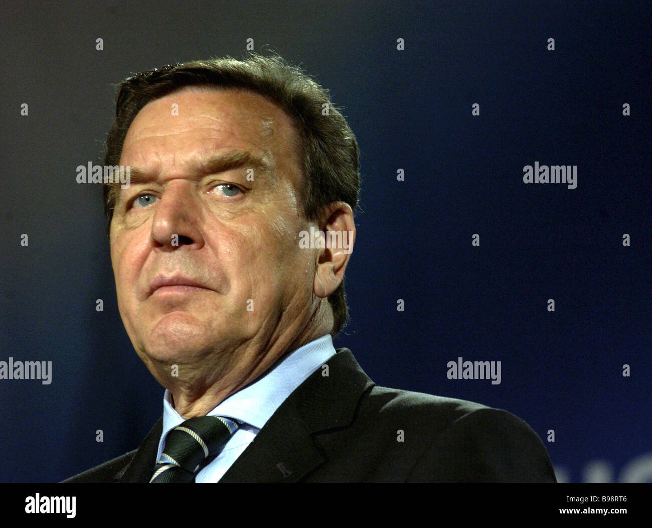 German Chancellor Gerhard Schroeder Stock Photo - Alamy