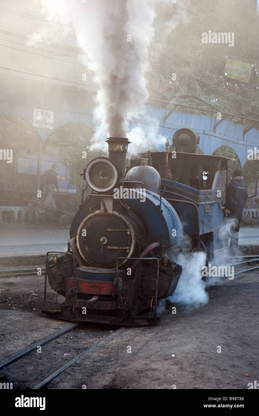 Darjeeling Himalayan Railway steam train Stock Photo