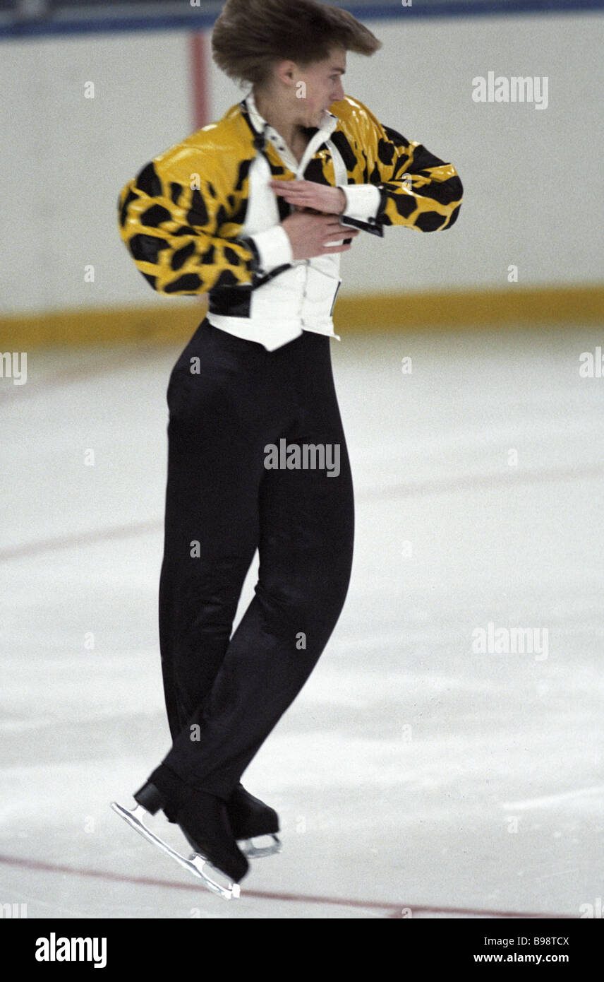 Ilya Kulik at the Russian figure skating championship Stock Photo Alamy
