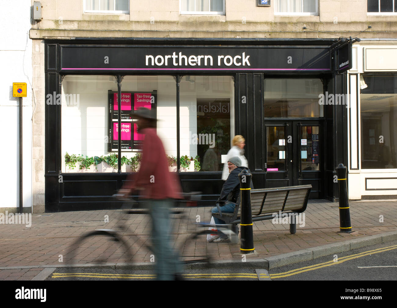 Branch of Northern Rock, Stricklandgate, Kendal, Cumbria, England UK Stock Photo