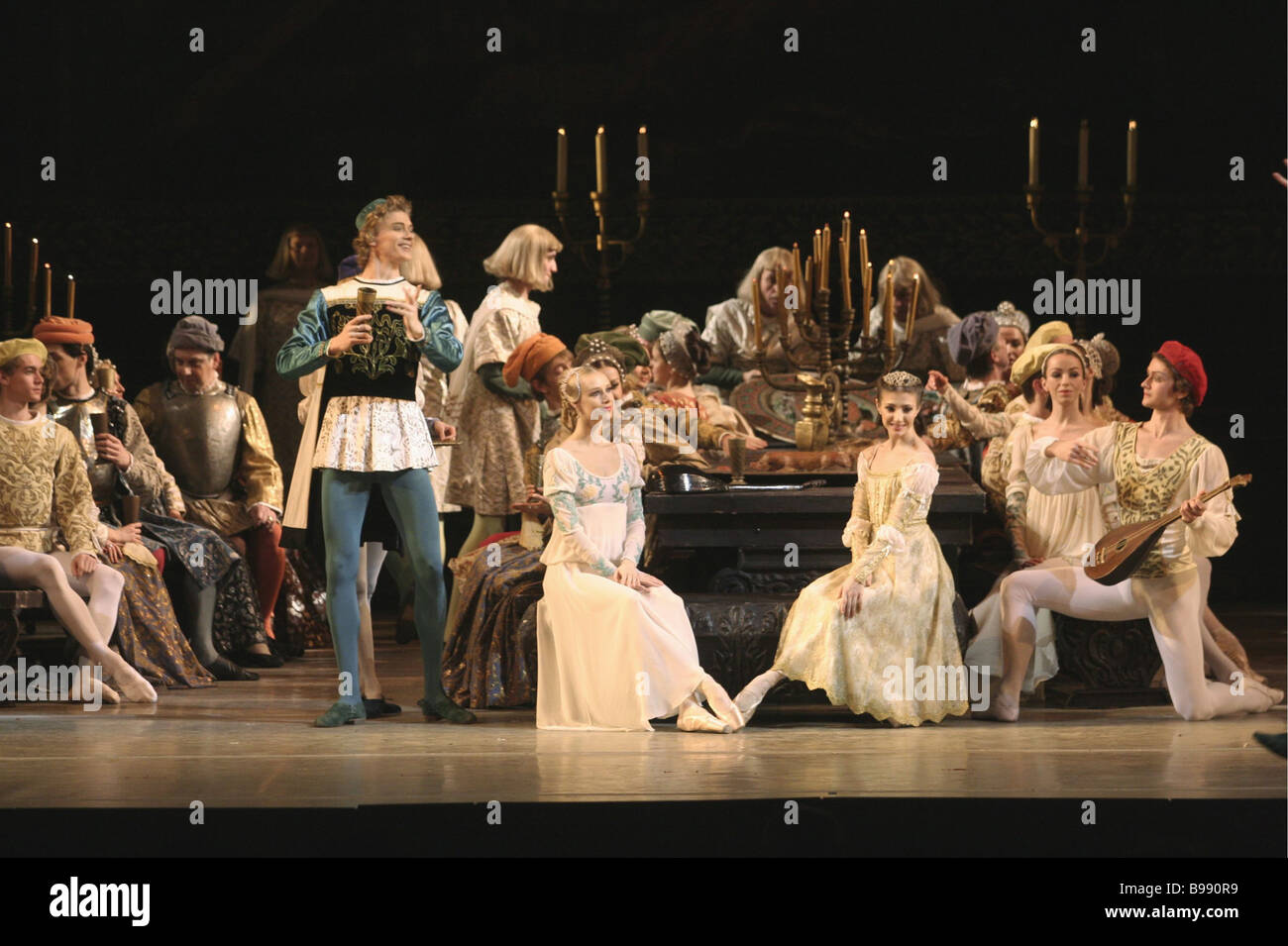 Scene from performance Romeo and Juliet at State Academic Mariinsky