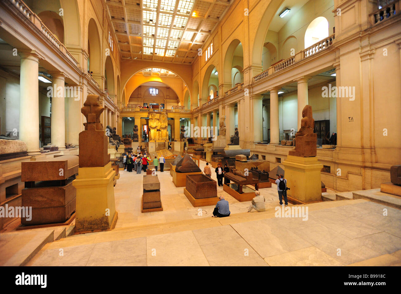 Egypt Cairo The Egyptian Museum Interior Museum Of Antiquities And ...