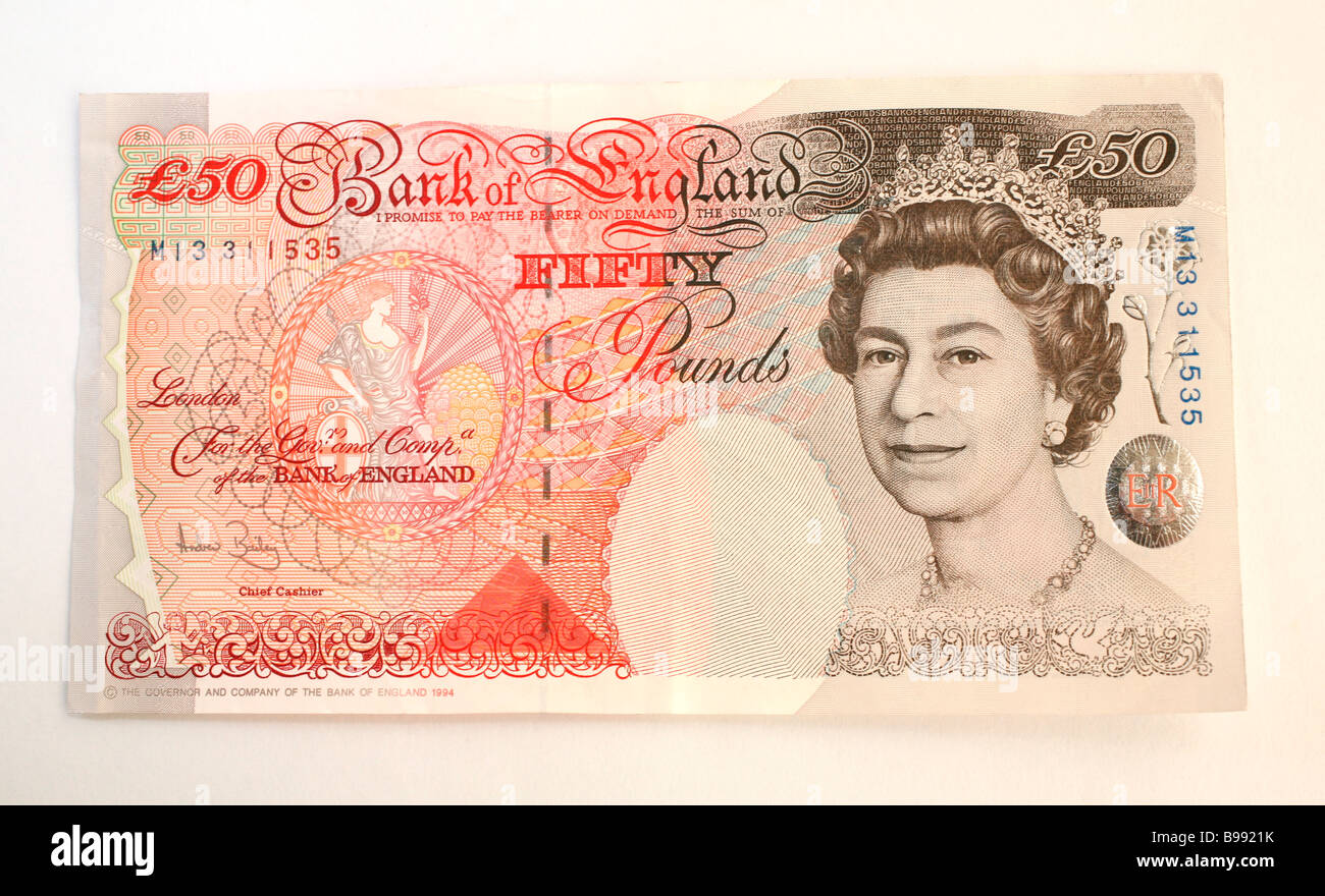 Fifty pound note Stock Photo