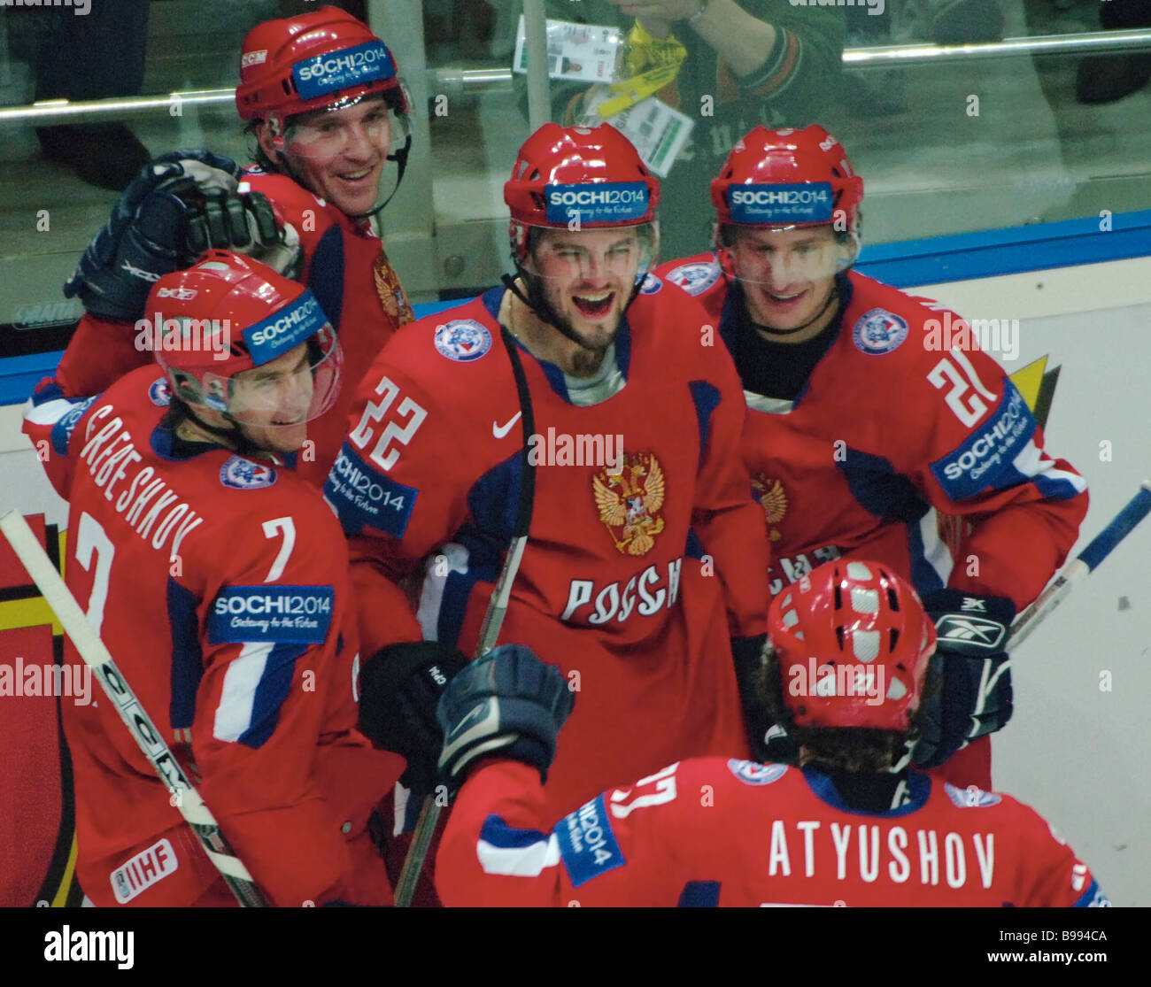 Russia defeated Denmark 9 1 during the world ice hockey championship