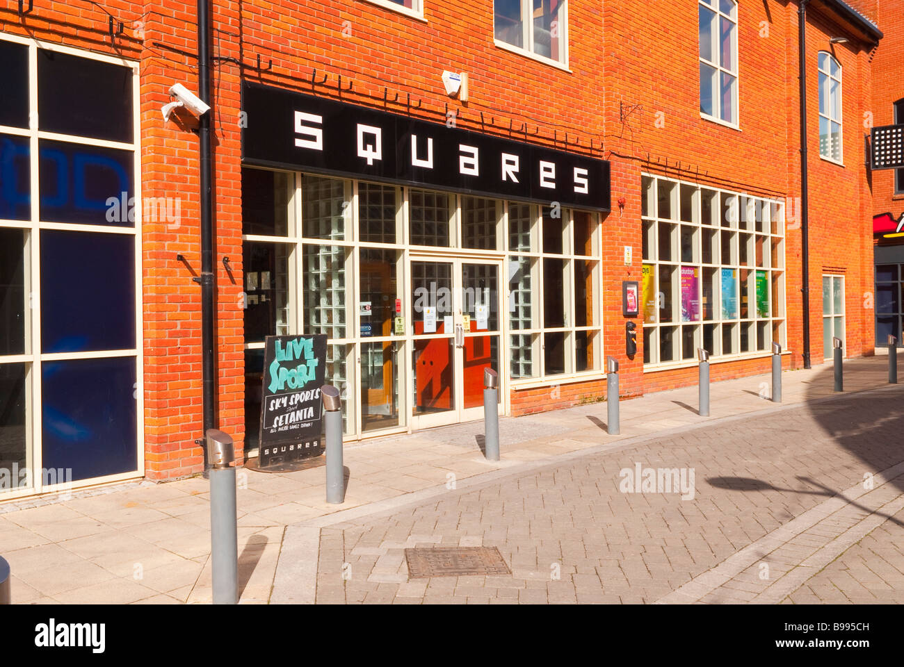 squares bar at the riverside complex in Norwich,Norfolk,Uk Stock Photo