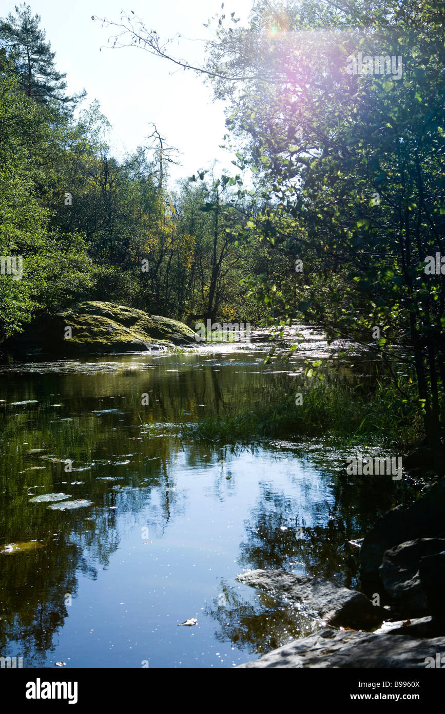 Tranquil river scene Stock Photo - Alamy