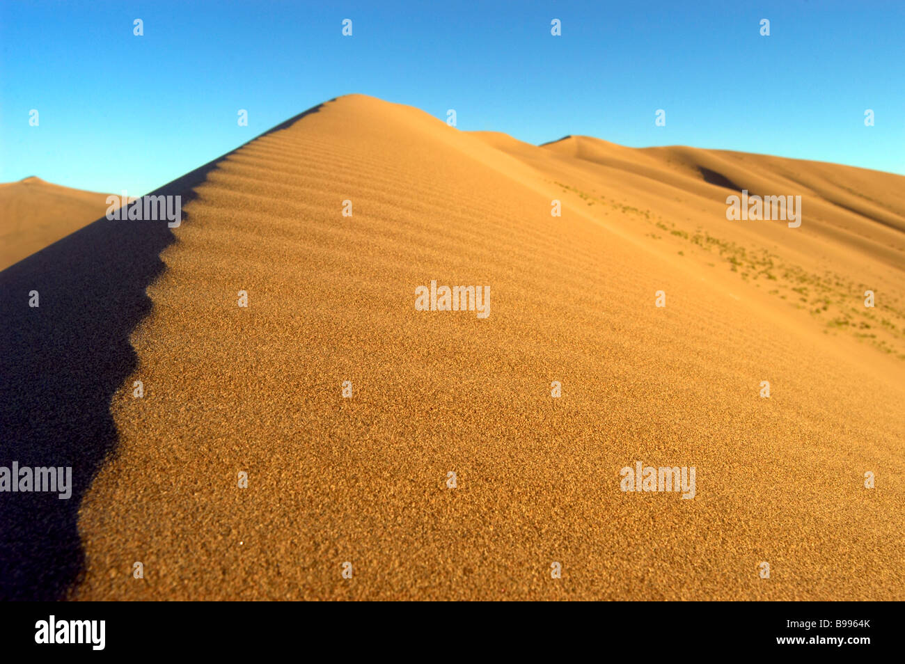 Dunhuang huge sand dune immense big Stock Photo