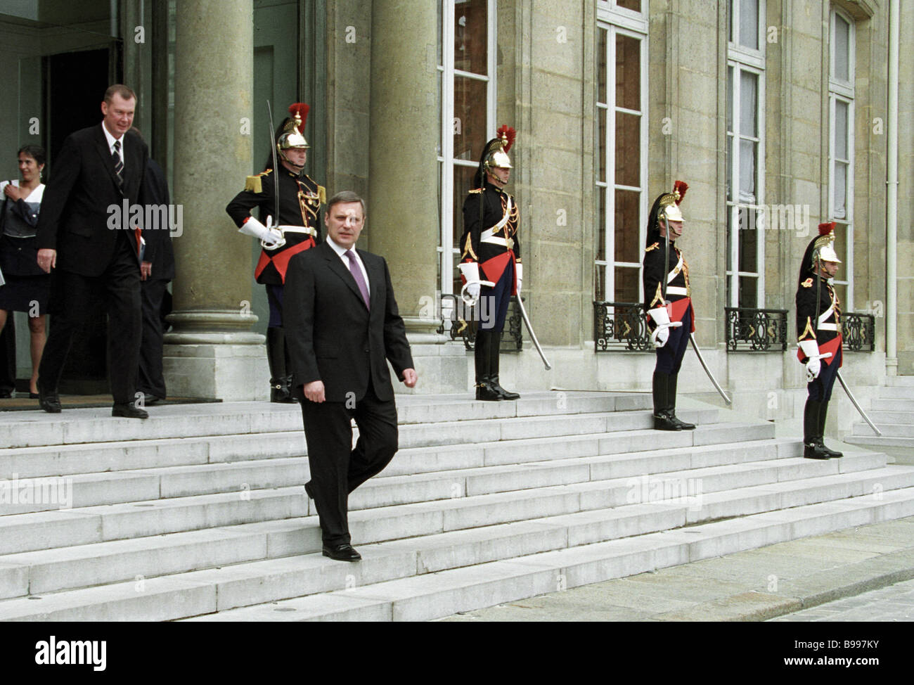 Prime Minister Mikhail Kasyanov at the Elysees Palace France Stock ...