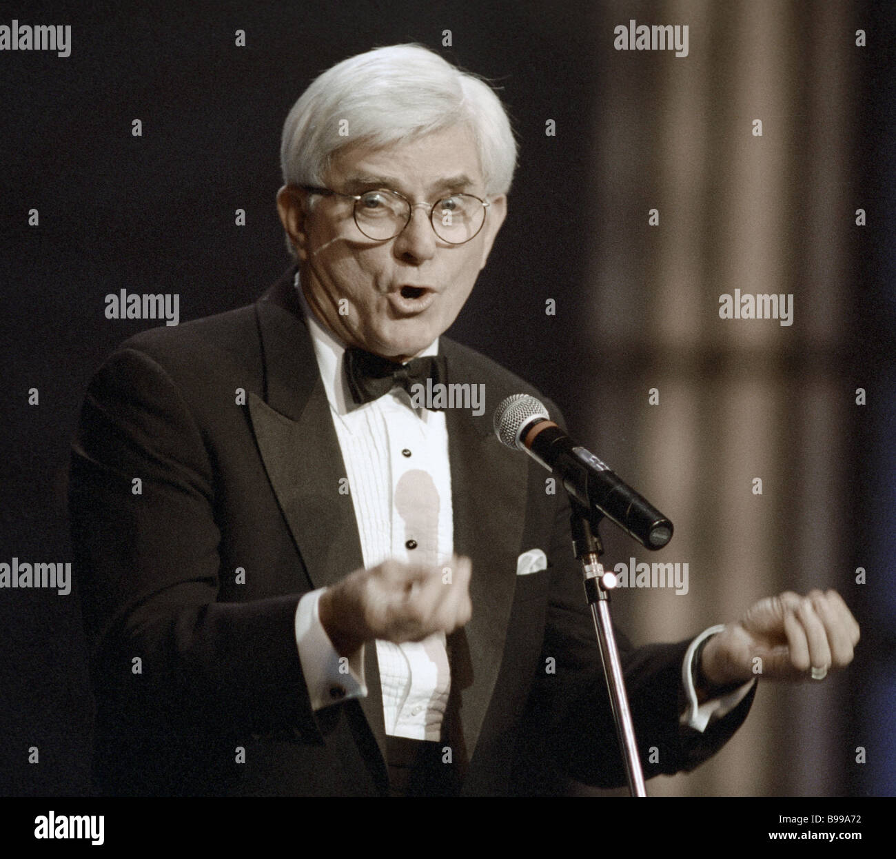 US TV presenter Phil Donahue guest of the TEFI 95 awarding ceremony ...