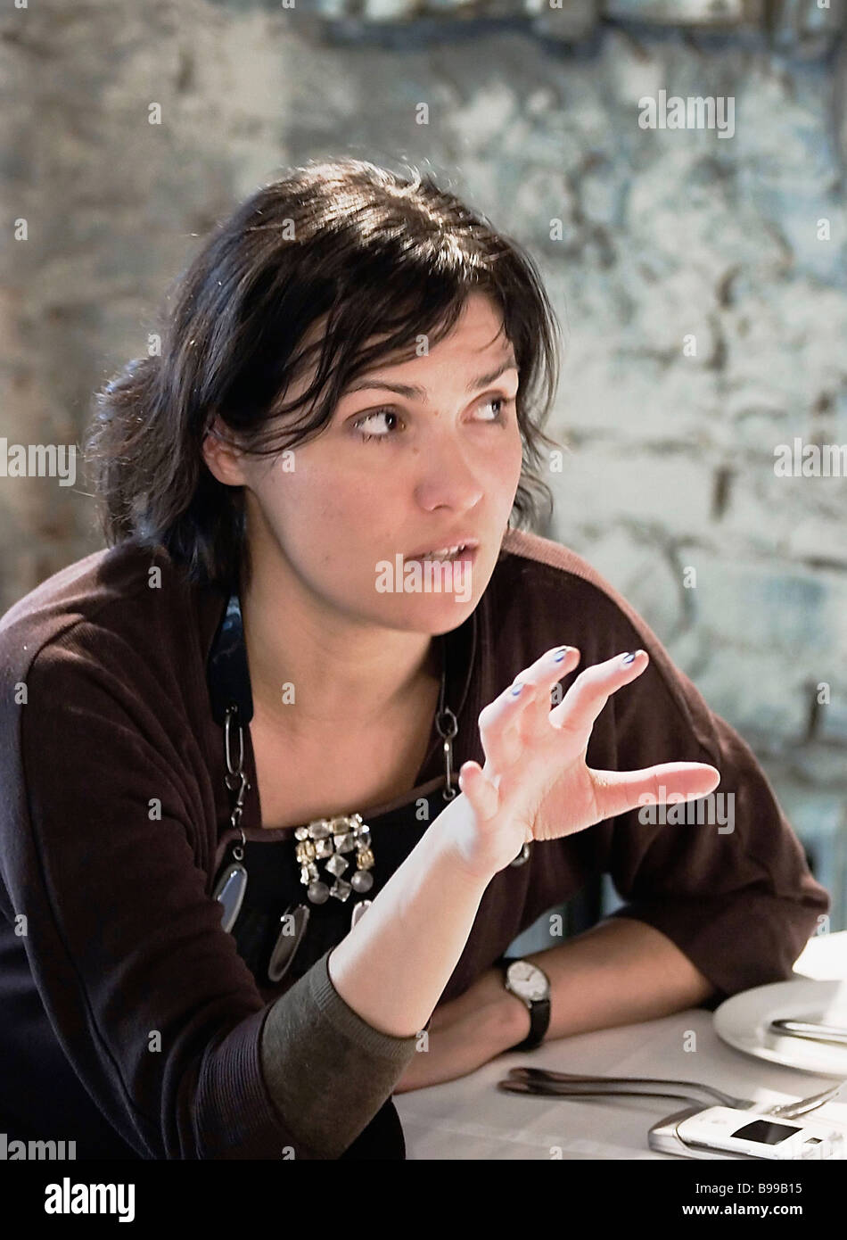 Operatic singer Anna Netrebko Stock Photo - Alamy