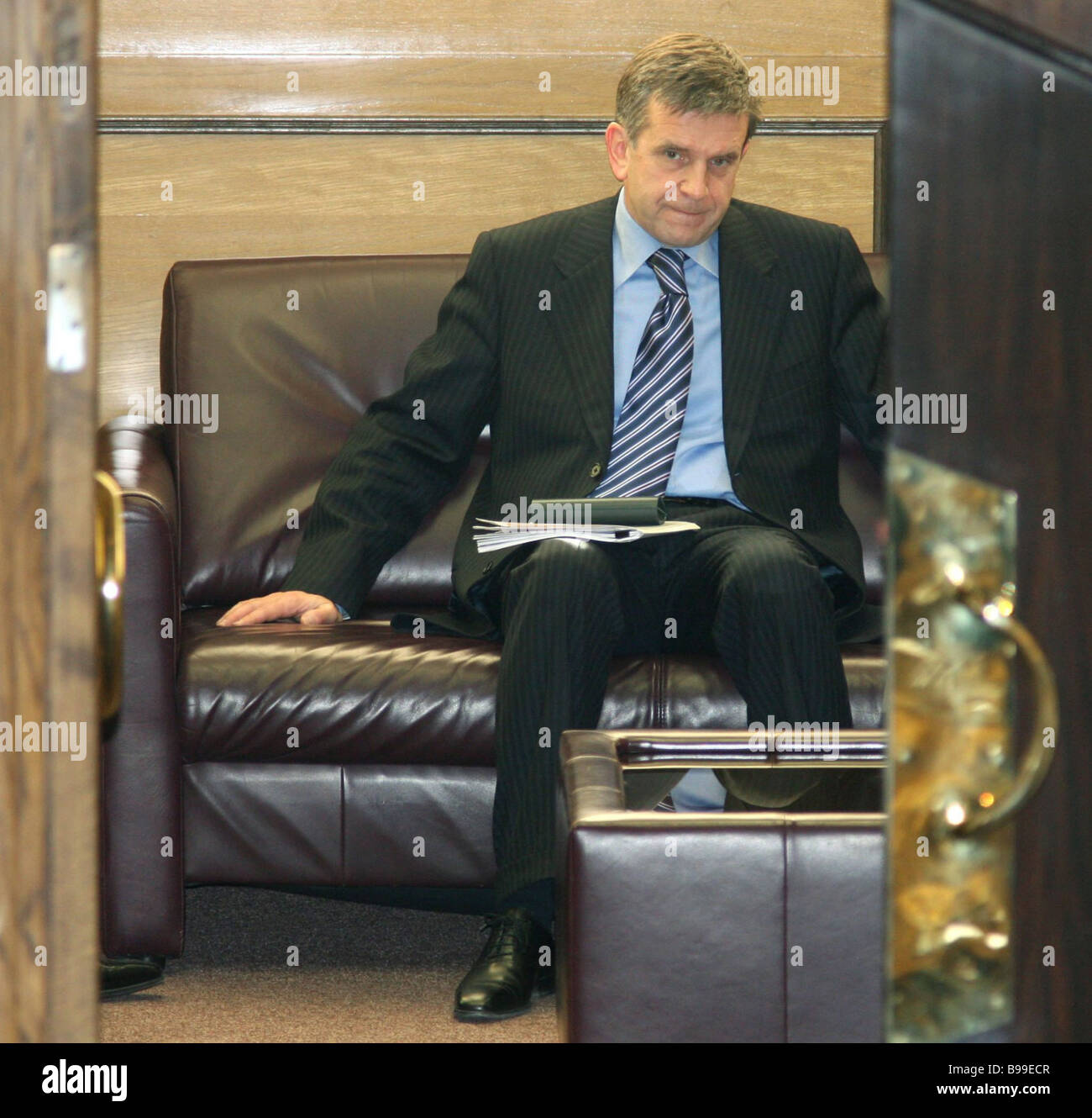 Health and Social Development Minister Mikhail Zurabov after delivering