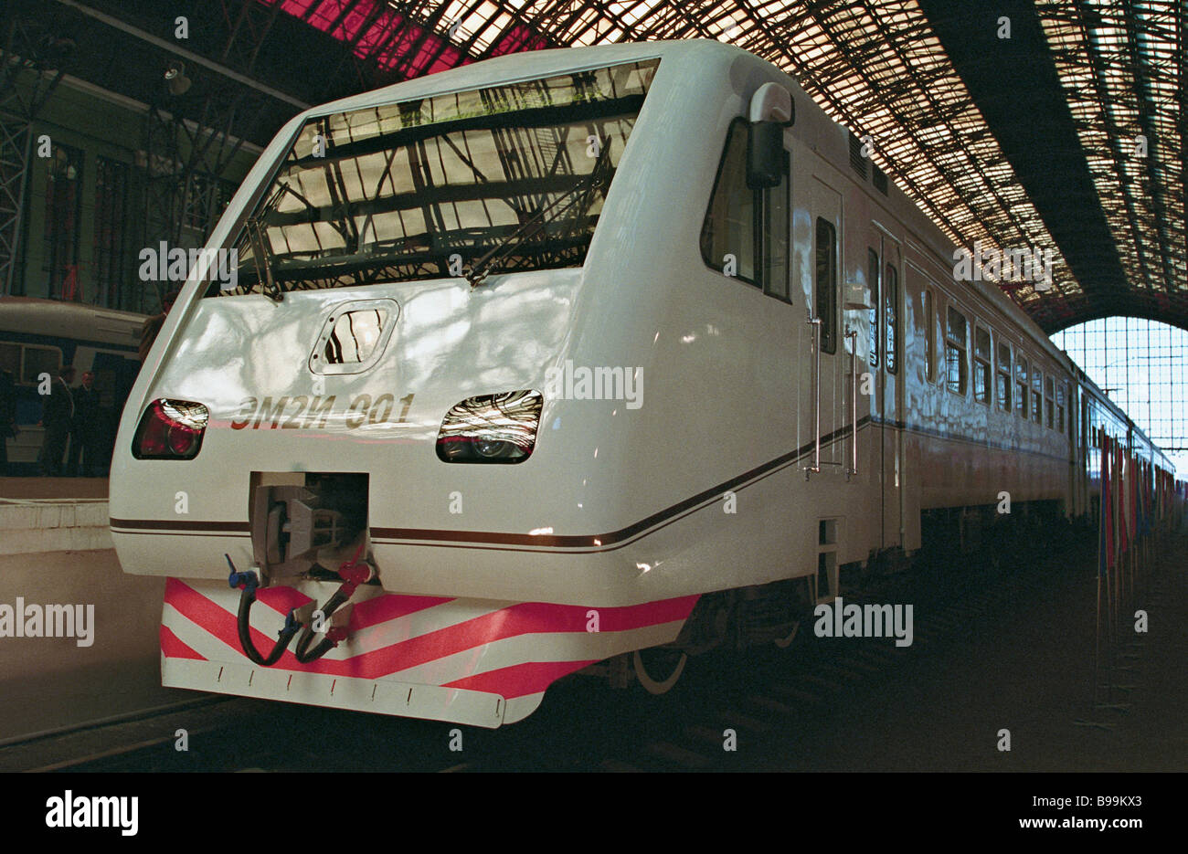 The EM2I 001 commuter electric train Stock Photo