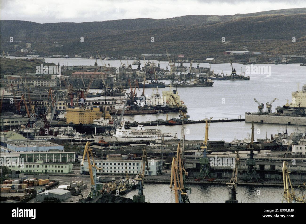 A Port Of The City Murmansk Stock Photo - Alamy