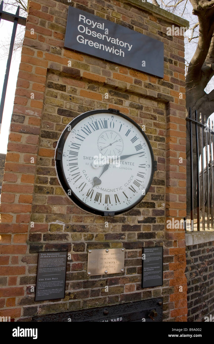 The Shepherd Clock, Greenwich Observatory, London Stock Photo - Alamy
