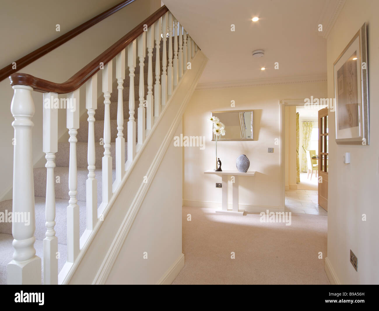 hall and staircase Stock Photo