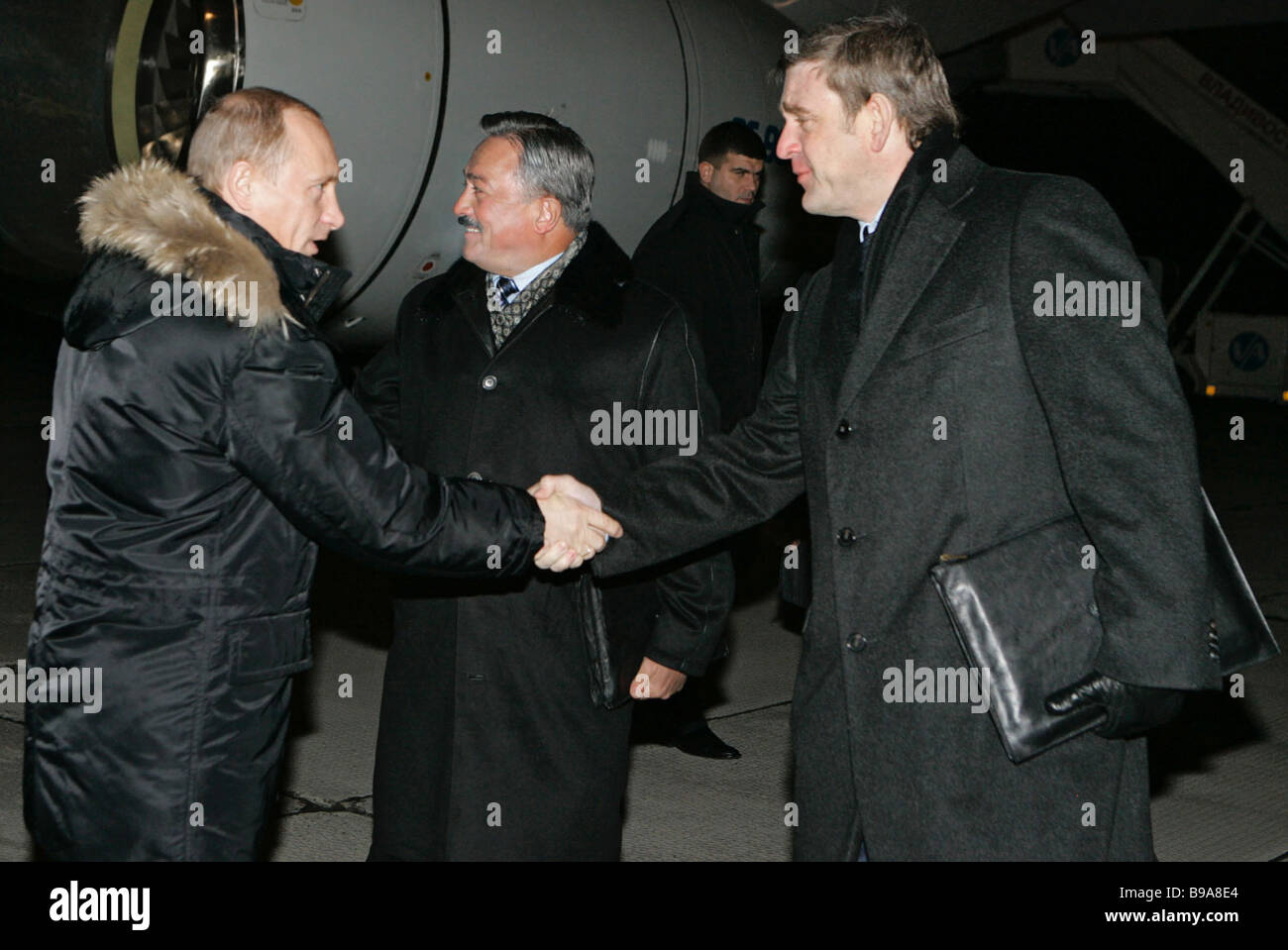 From left to right Russian President Vladimir Putin Kamil Iskhakov