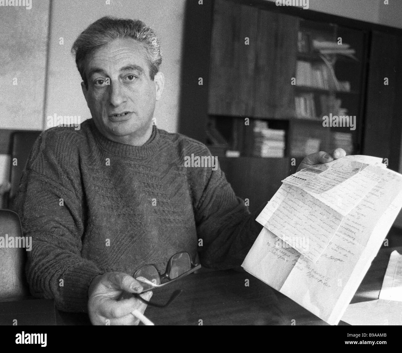 Arkady Vysotsky publisher of the Budem Miloserdny weekly Stock Photo - Alamy