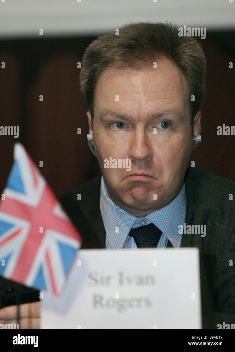 British official representative Sir Ivan Rogers at opening the ...
