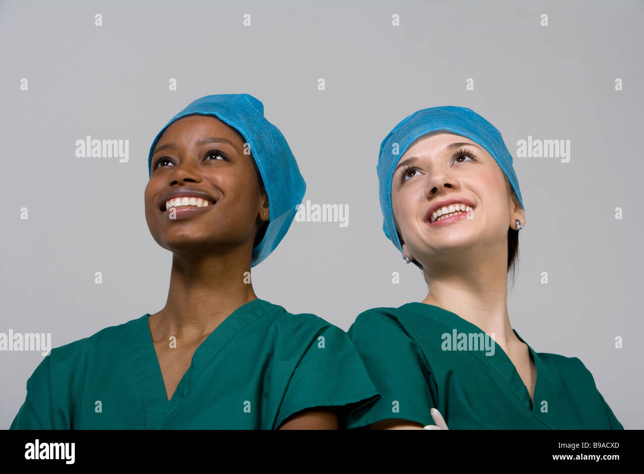 Portrait of two young nurses hi-res stock photography and images - Alamy