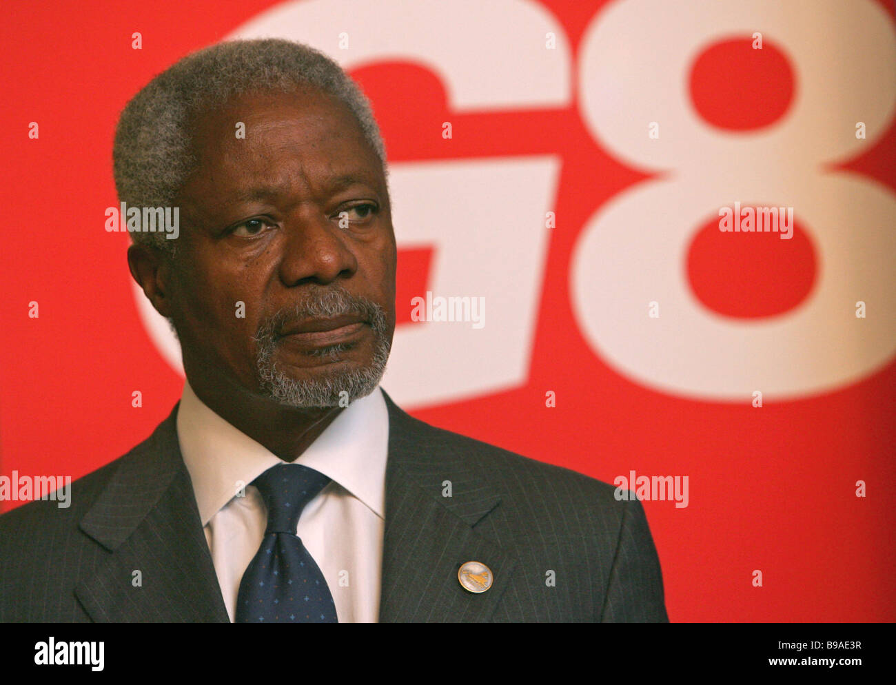 UN Secretary General Kofi Annan Meeting The British PM Stock Photo Alamy