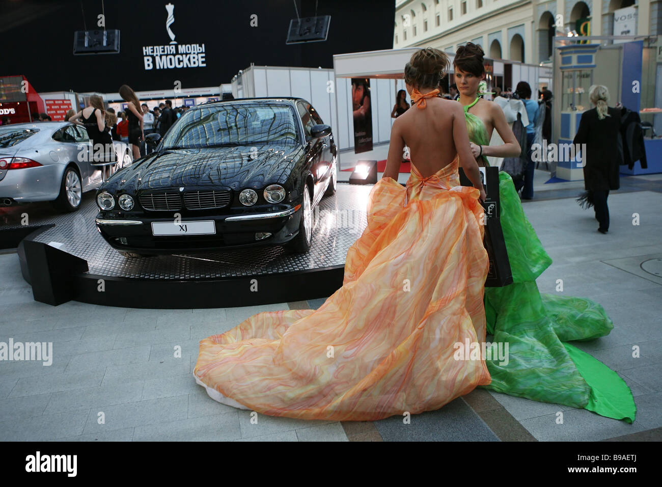 Moscow Fashion Week is on Stock Photo - Alamy