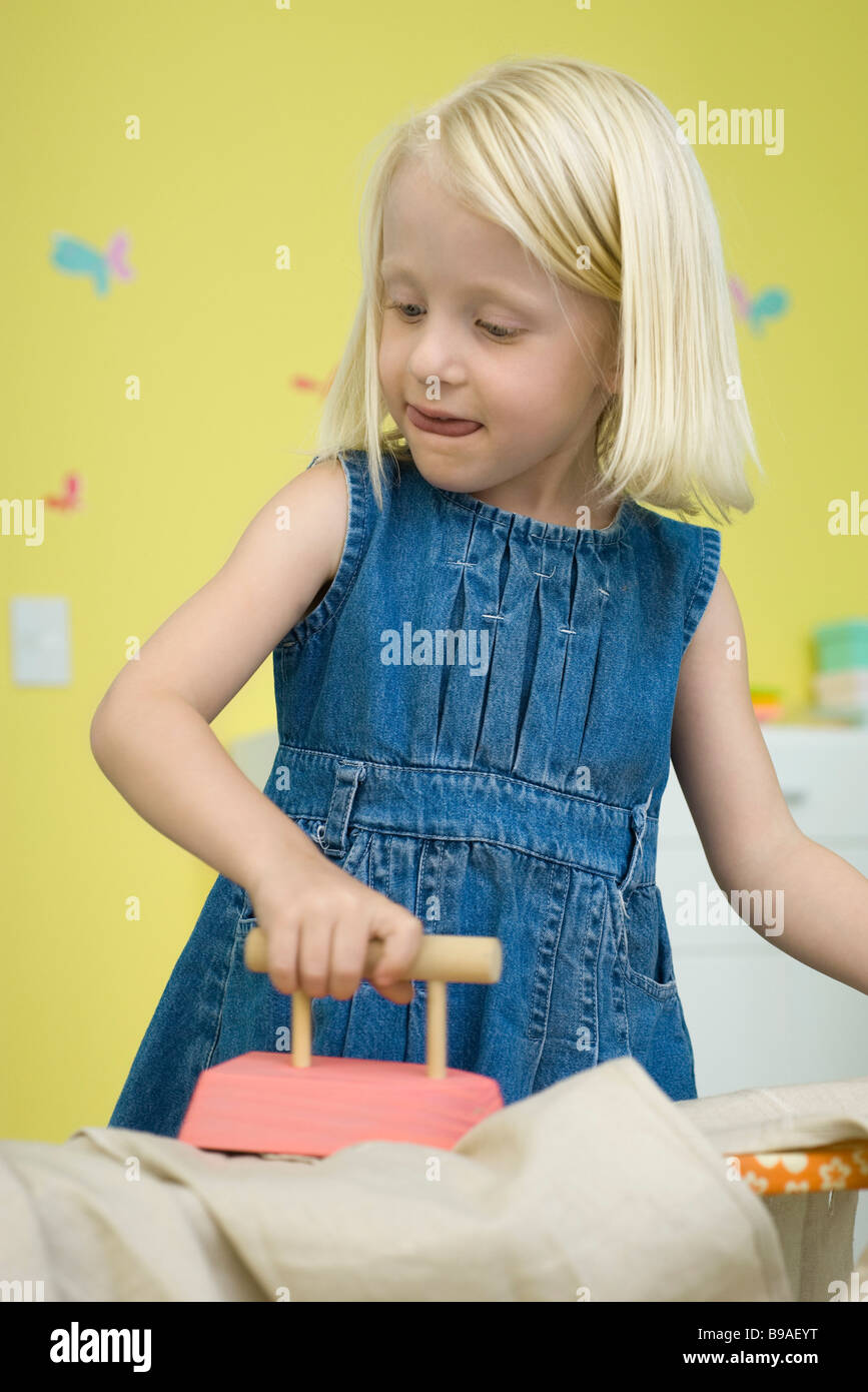 toy iron and ironing board