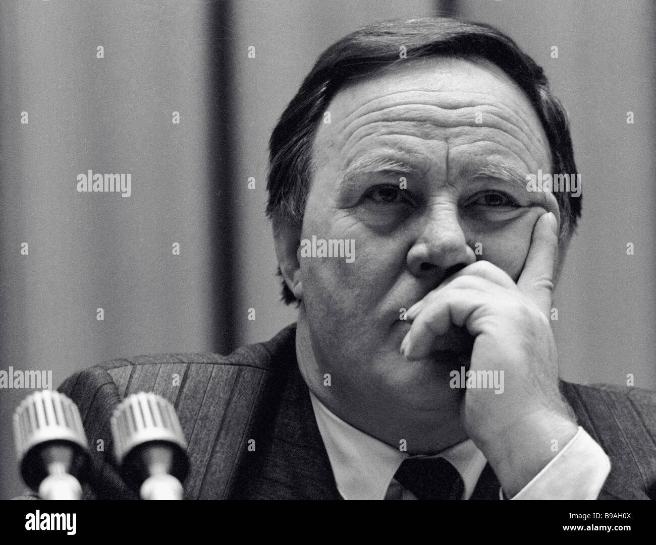 Mikhail Poltoranin Minister of Press and Information Stock Photo - Alamy