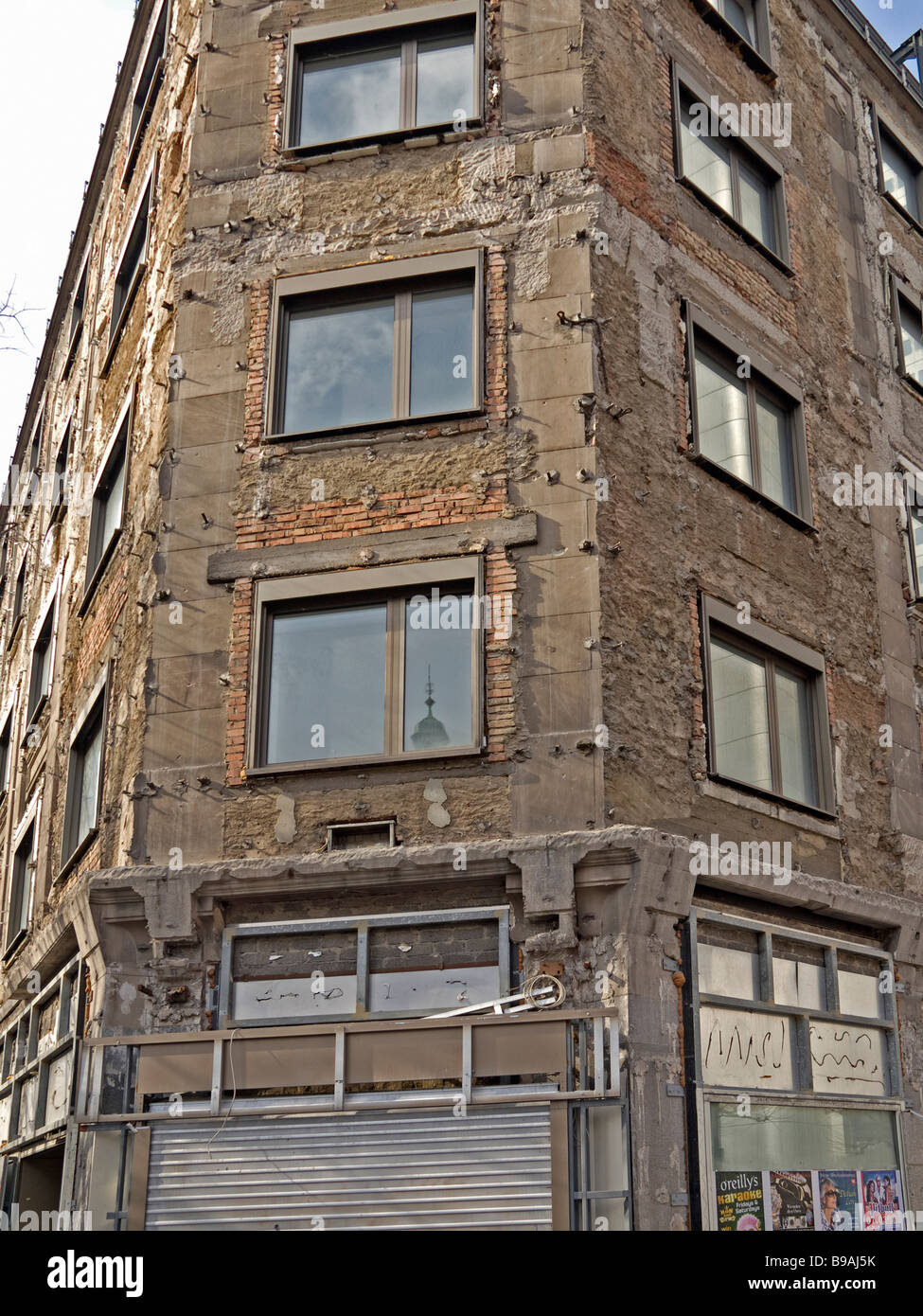 Old Ruined Building At The Reconstruction In The Kaiserstrasse Frankfurt Am Main Hesse Germany Stock Photo Alamy