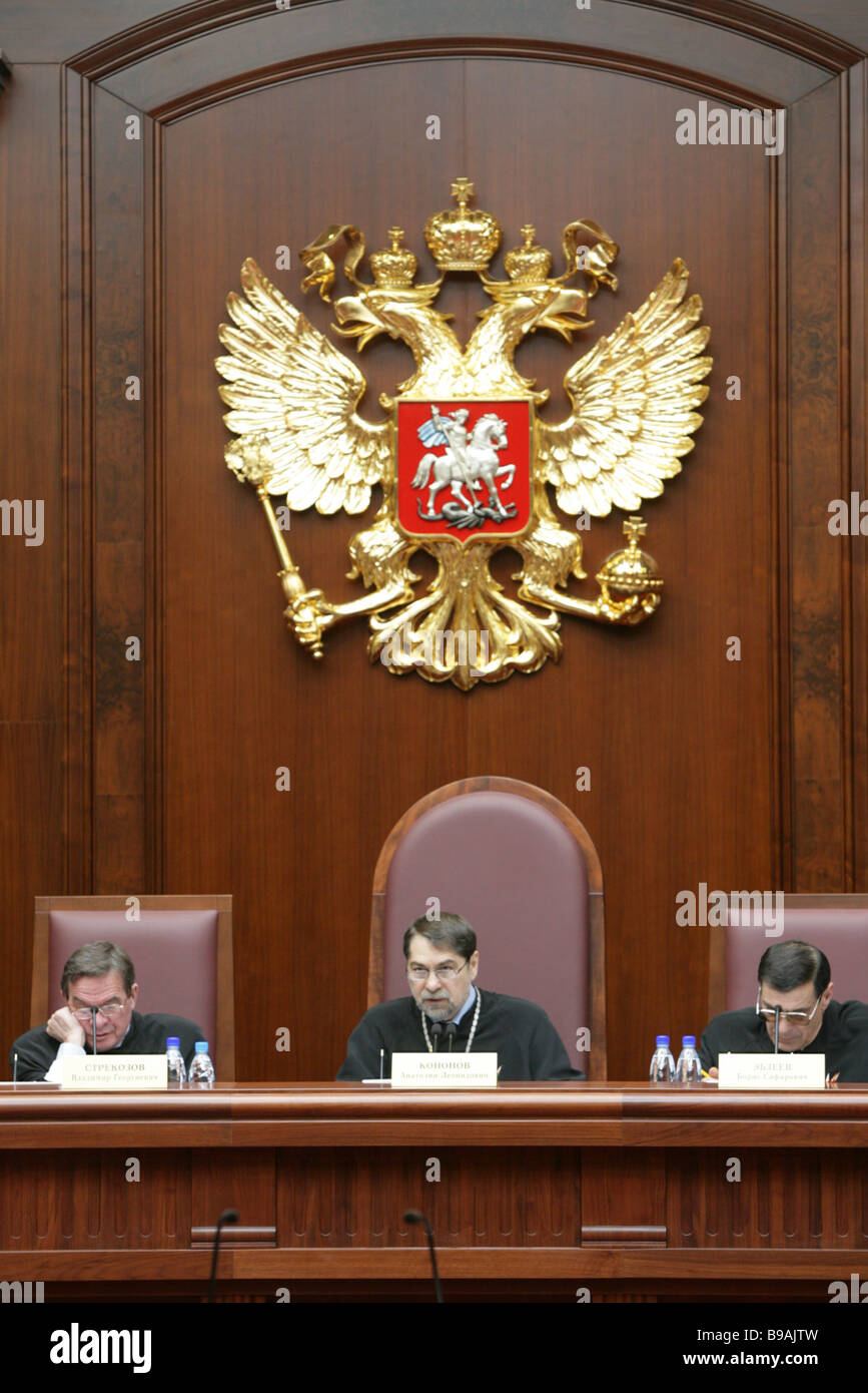 Russia s federal Constitutional Court judges in session Stock Photo Alamy Russia s federal Constitutional Court judges in session Stock Photo Alamy
