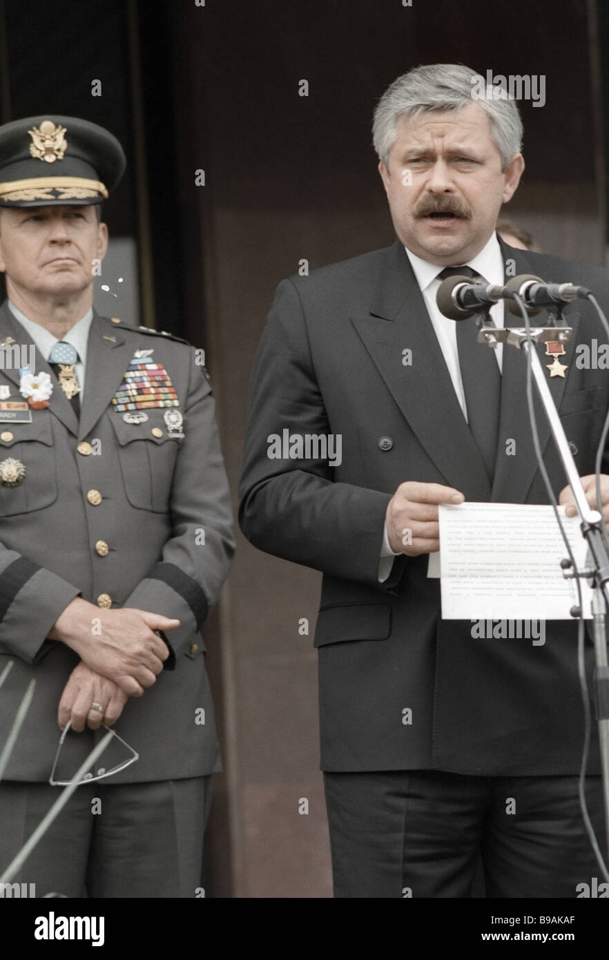 Alexander Rutskoi vice president of Russia Stock Photo - Alamy