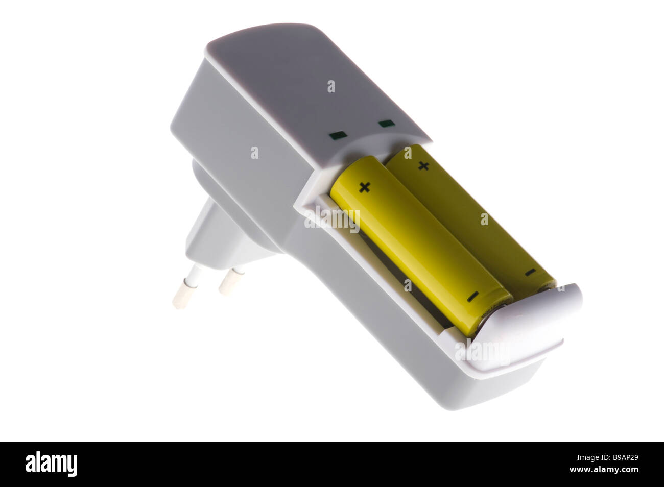 object on white tool battery charger Stock Photo