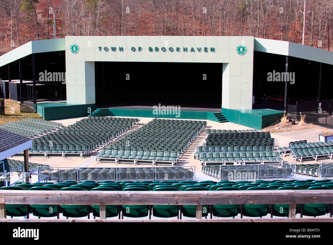 Town of Brookhaven Ampitheatre, Bald Hill, Long Island, New York Stock