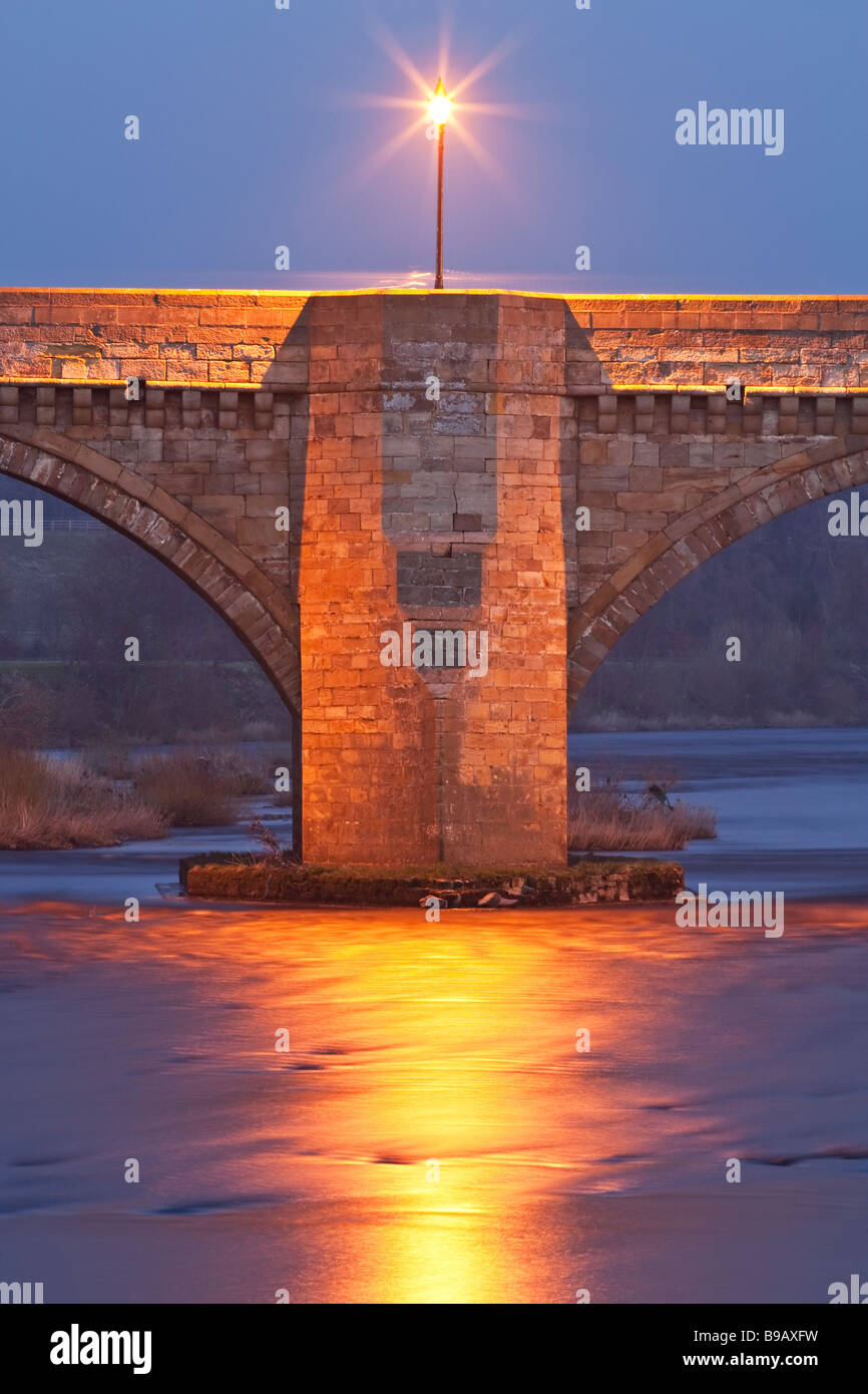 Road bridge over the River Tyne into the village of Corbridge