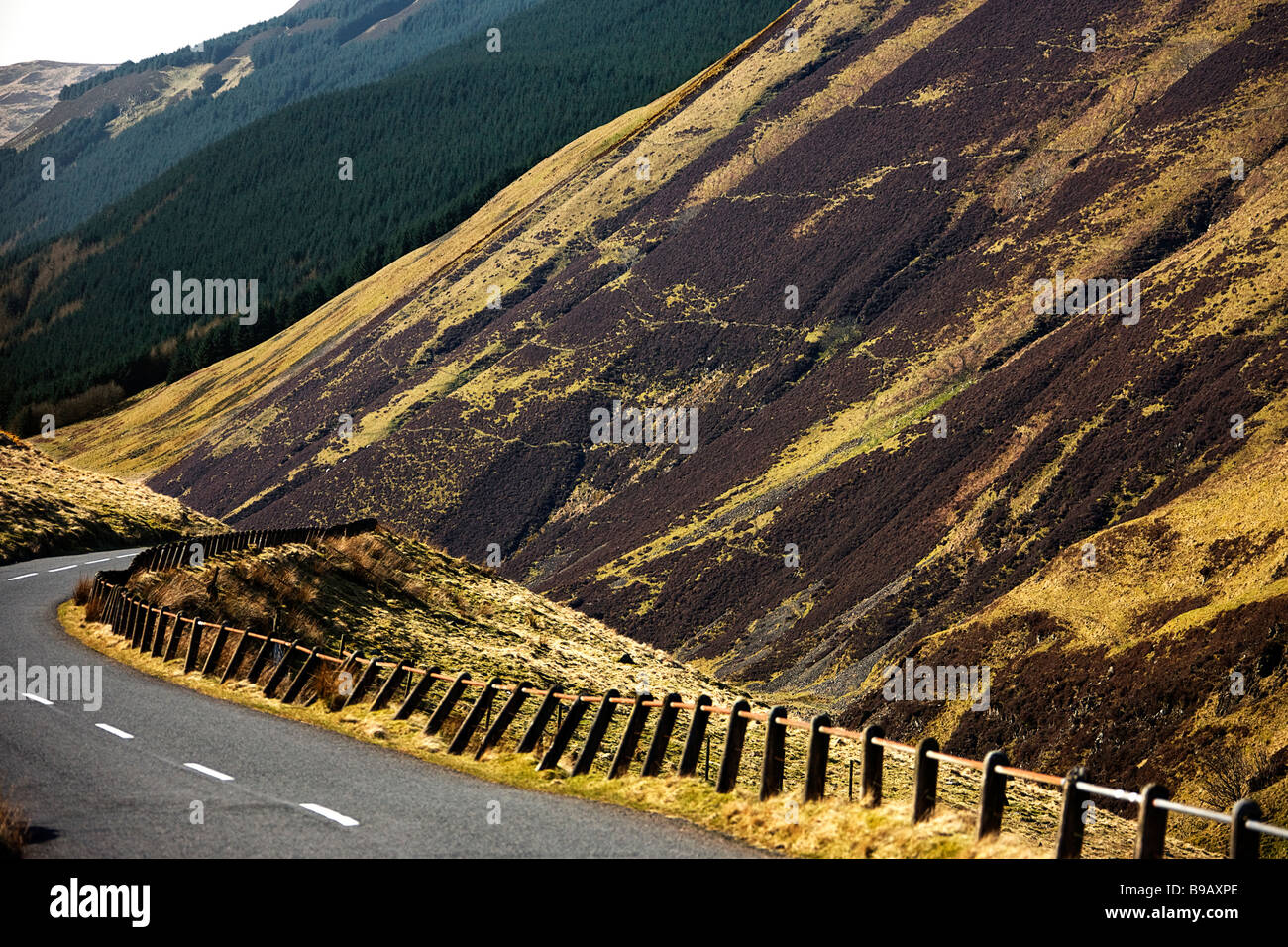 A708 road.Scottish borders.Scottish landscape Stock Photo Alamy
