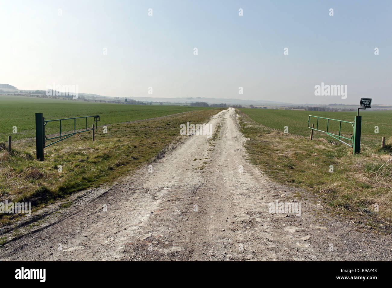 A chalk farm track Stock Photo Alamy