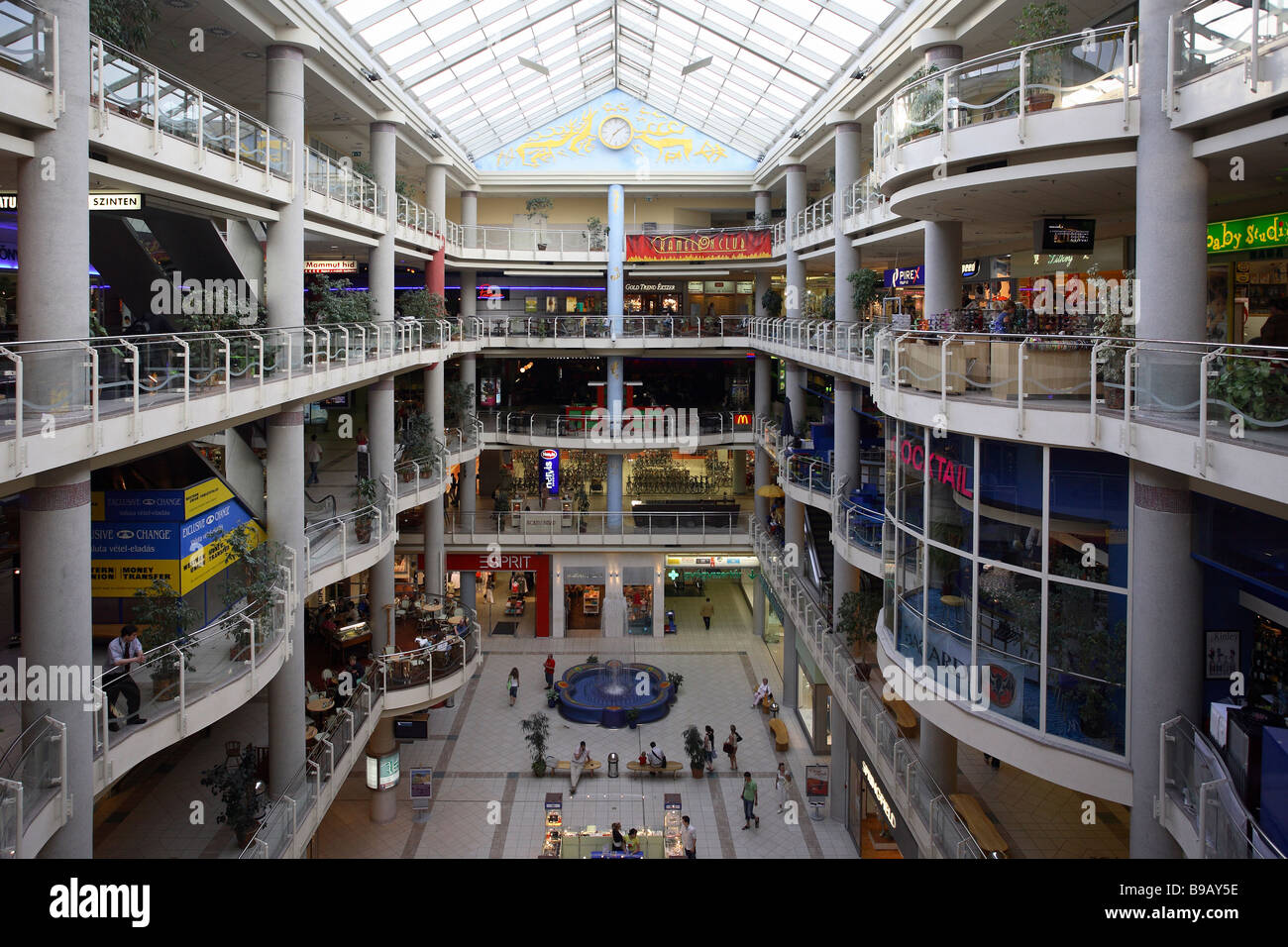 Interior of the shopping mall Mammut in Budapest, Hungary Stock Photo -  Alamy
