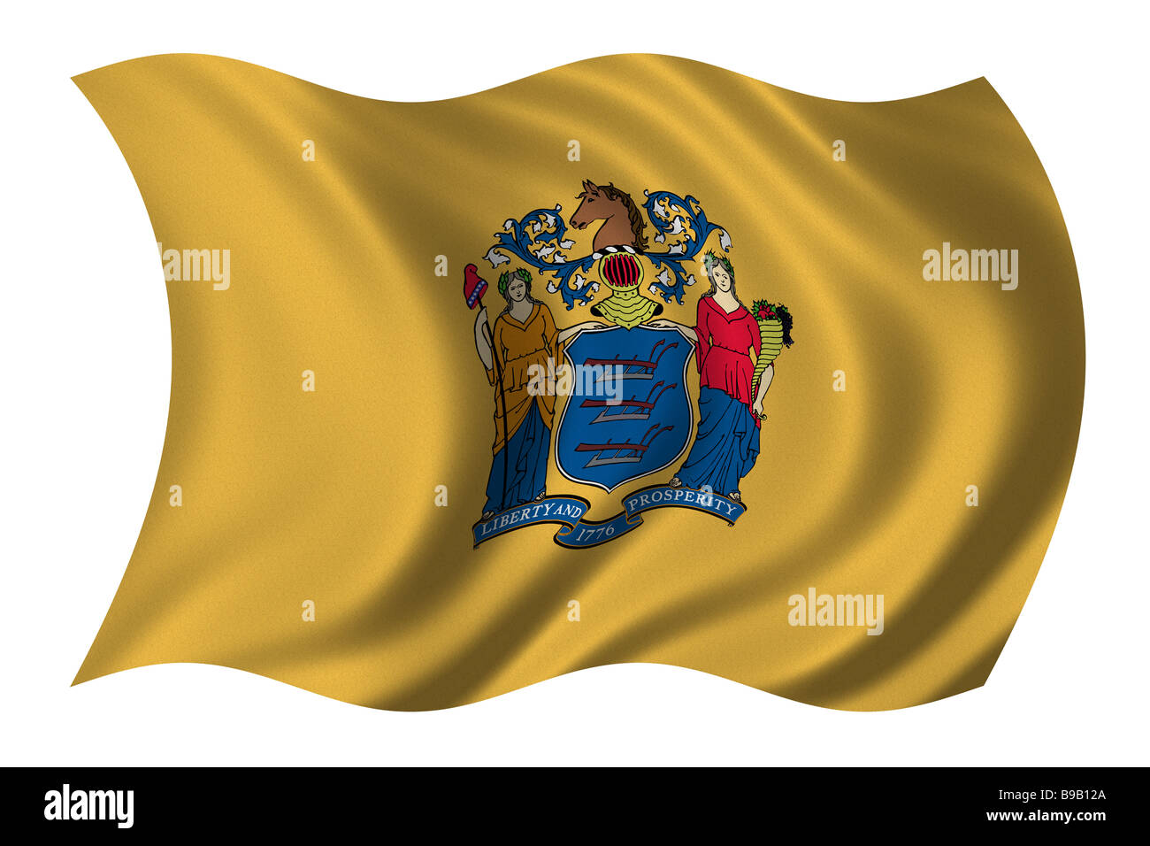 Flag of New Jersey Stock Photo - Alamy