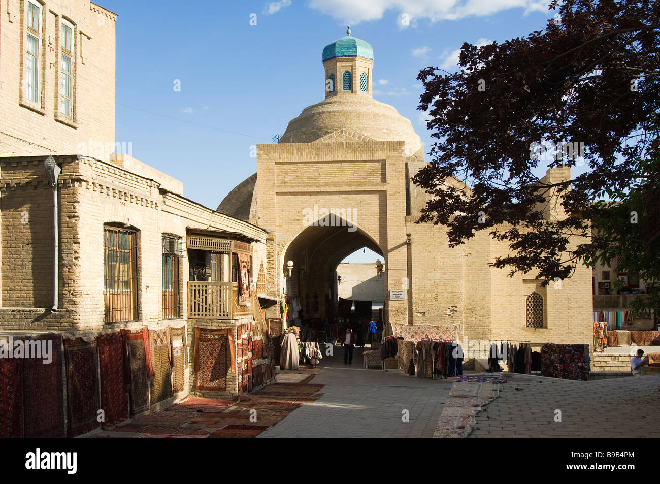 Taqi Sarrafon bazaar Bukhara Stock Photo