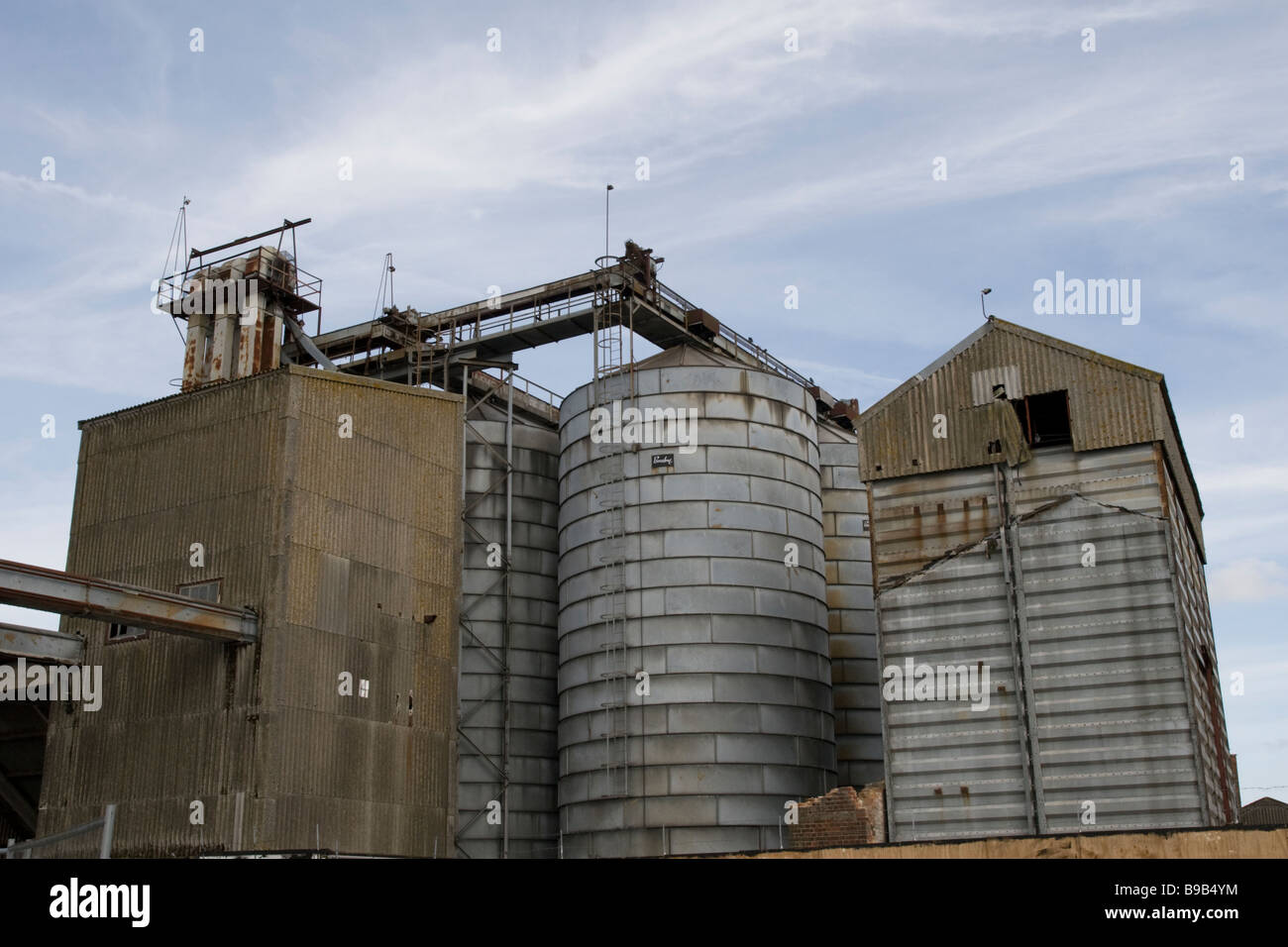 Old Grain Elevator in the old port on the River Great Ouse at Kings
